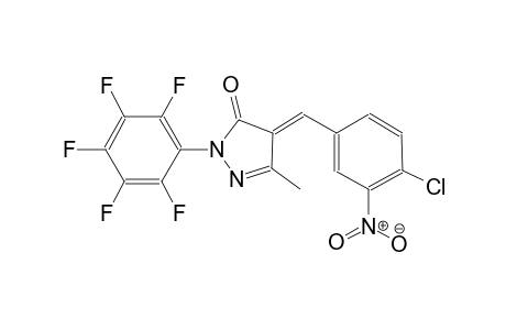 (4E)-4-(4-chloro-3-nitrobenzylidene)-5-methyl-2-(2,3,4,5,6-pentafluorophenyl)-2,4-dihydro-3H-pyrazol-3-one