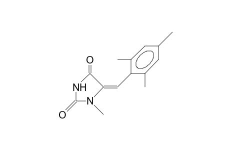 (E)-1-Methyl-5-([2,4,6-trimethyl-phenyl]-methylene)-hydantoin