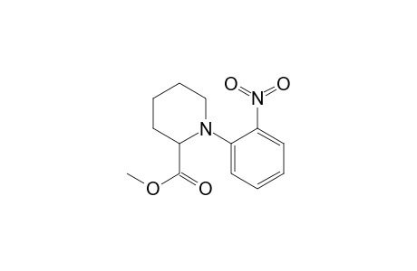 2-Piperidinecarboxylic acid, 1-(2-nitrophenyl)-, methyl ester