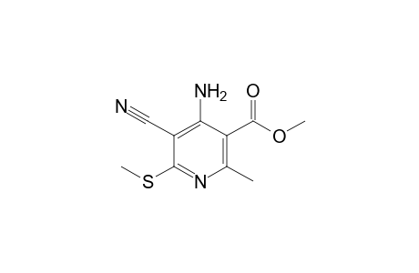 4-Amino-5-cyano-2-methyl-6-methylsulfanyl-nicotinic acid methyl ester