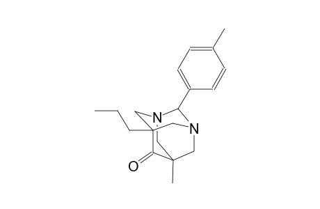 5-methyl-2-(4-methylphenyl)-7-propyl-1,3-diazatricyclo[3.3.1.1~3,7~]decan-6-one