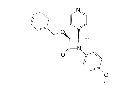 (3RS,4RS)-3-BENZYLOXY-1-(4-METHOXYPHENYL)-4-METHYL-4-(4-PYRIDINYL)-AZETIDIN-2-ONE