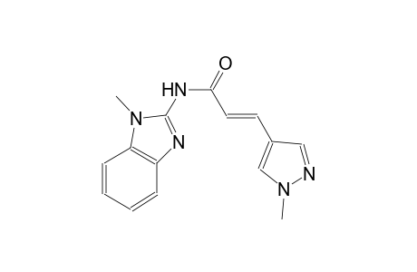 (2E)-N-(1-methyl-1H-benzimidazol-2-yl)-3-(1-methyl-1H-pyrazol-4-yl)-2-propenamide