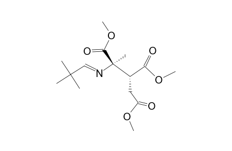DIMETHYL-(2R*,3S*)-3-(METHOXYCARBONYL)-2-METHYL-2-[(2,2-DIMETHYLPROPYLIDENE)-AMINO]-PENTANEDIOATE
