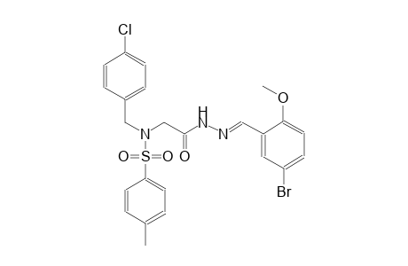 N-{2-[(2E)-2-(5-bromo-2-methoxybenzylidene)hydrazino]-2-oxoethyl}-N-(4-chlorobenzyl)-4-methylbenzenesulfonamide