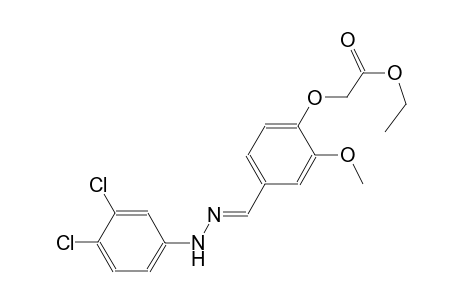 ethyl (4-{(E)-[(3,4-dichlorophenyl)hydrazono]methyl}-2-methoxyphenoxy)acetate