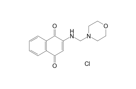 1-{N-(1',4'-Dihydro-1',4'-dioxonaphth-2'-yl)aminomethyl}-morpholinium chloride