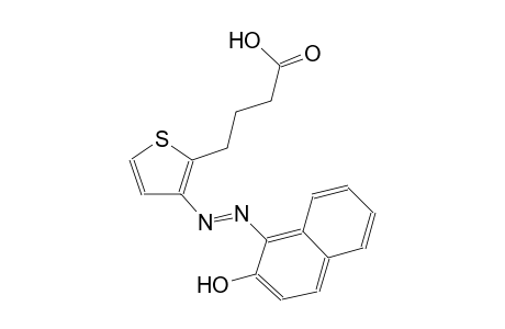 4-{3-[(E)-(2-hydroxy-1-naphthyl)diazenyl]-2-thienyl}butanoic acid