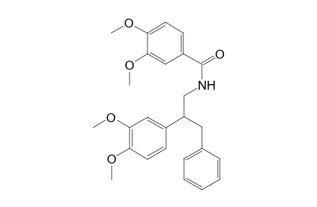 Benzamide, N-[2-(3,4-dimethoxyphenyl)-3-phenylpropyl]-3,4-dimethoxy-