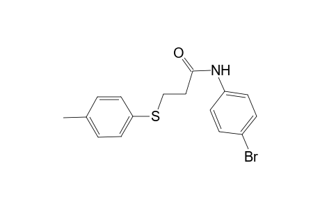 N-(4-Bromo-phenyl)-3-p-tolylsulfanyl-propionamide