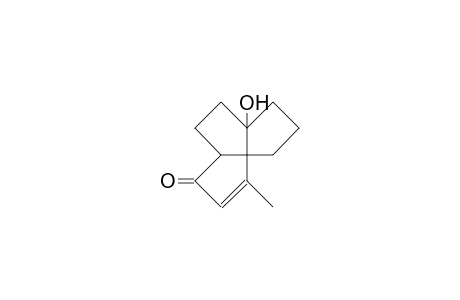 1-Hydroxy-7-methyl-tricyclo(6.3.0.0/4.8/)undec-6-en-5-one