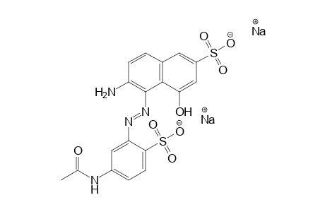 2-Naphthalenesulfonic acid, 5-[[5-(acetylamino)-2-sulfophenyl]azo]-6-amino-4-hydroxy-, disodium salt