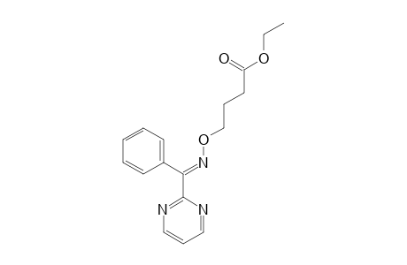 4-[(E)-[phenyl(2-pyrimidinyl)methylidene]amino]oxybutanoic acid ethyl ester