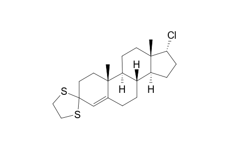 3-CYClOETHYLENEDITHIO-17-ALPHA-CHLOROANDROST-4-ENE
