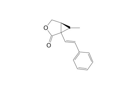 (5.beta.)-6-Methy1-(2-phenylethenyl)-3-oxabicyclo[3.1.0]hexan-2-one