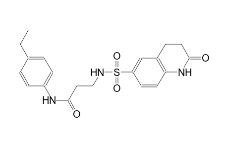 propanamide, N-(4-ethylphenyl)-3-[[(1,2,3,4-tetrahydro-2-oxo-6-quinolinyl)sulfonyl]amino]-