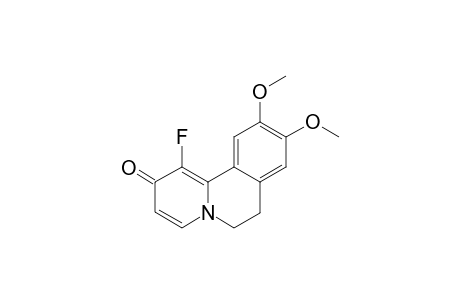 6,7-DIMETHOXY-BENZ-[G]-4-FLUORO-9,10-DIHYDROQUINOLIZINE-3-ONE