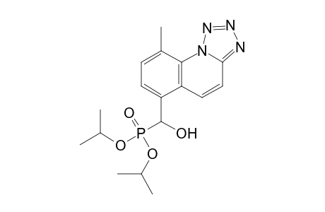 Diisopropyl [hydroxy(9-methyltetrazolo[1,5-a]quinolin-6-yl)methyl] phosphonate