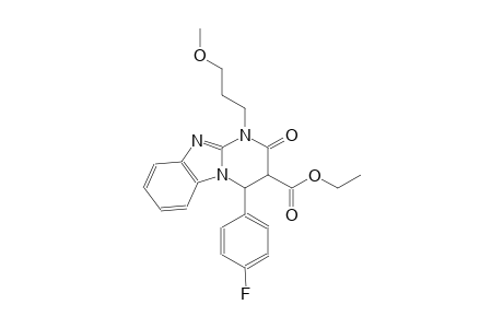 pyrimido[1,2-a]benzimidazole-3-carboxylic acid, 4-(4-fluorophenyl)-1,2,3,4-tetrahydro-1-(3-methoxypropyl)-2-oxo-, ethyl ester