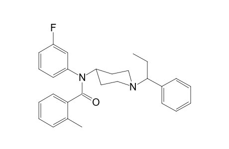N-3-Fluorophenyl-N-[1-(1-phenylpropyl)piperidin-4-yl]-2-methylbenzamide