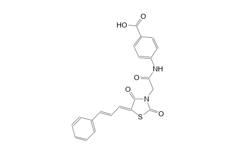 4-[({(5Z)-2,4-dioxo-5-[(2E)-3-phenyl-2-propenylidene]-1,3-thiazolidin-3-yl}acetyl)amino]benzoic acid