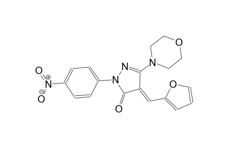 3H-pyrazol-3-one, 4-(2-furanylmethylene)-2,4-dihydro-5-(4-morpholinyl)-2-(4-nitrophenyl)-, (4E)-