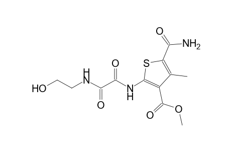 3-thiophenecarboxylic acid, 5-(aminocarbonyl)-2-[[2-[(2-hydroxyethyl)amino]-1,2-dioxoethyl]amino]-4-methyl-, methyl ester