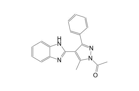 2-(1-acetyl-5-methyl-3-phenyl-1H-pyrazol-4-yl)-1H-benzimidazole
