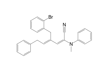 (E)-4-(2-Bromobenzyl)-2-(N-methylanilino)-6-phenylhexa-2,4-dienenitrile