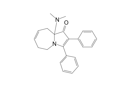 9a-Dimethylamino-2,3-diphenyl-1-oxo-5,6,9,9a-tetrahydro-1H-pyrrolo[1,2-a]azepine