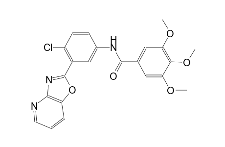 N-(4-chloro-3-[1,3]oxazolo[4,5-b]pyridin-2-ylphenyl)-3,4,5-trimethoxybenzamide