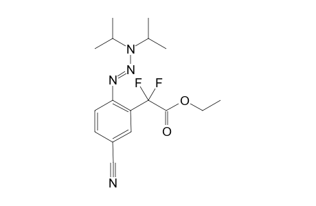 (E)-1-(4-Cyano-2-(ethoxycarbonyldifluoromethyl)phenyl)-3,3-diisopropyltriaz-1-ene