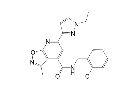 isoxazolo[5,4-b]pyridine-4-carboxamide, N-[(2-chlorophenyl)methyl]-6-(1-ethyl-1H-pyrazol-3-yl)-3-methyl-