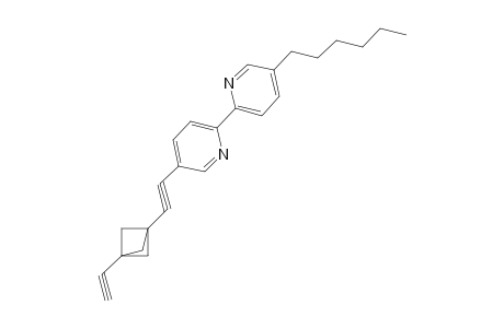 2-[5-[2-(1-ethynyl-3-bicyclo[1.1.1]pentanyl)ethynyl]-2-pyridinyl]-5-hexylpyridine