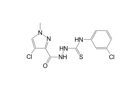2-[(4-chloro-1-methyl-1H-pyrazol-3-yl)carbonyl]-N-(3-chlorophenyl)hydrazinecarbothioamide