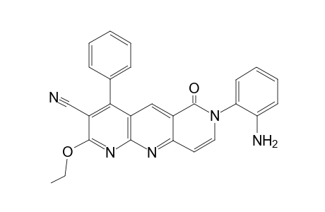 7-(2-aminophenyl)-2-ethoxy-6-keto-4-phenyl-pyrido[4,3-b][1,8]naphthyridine-3-carbonitrile