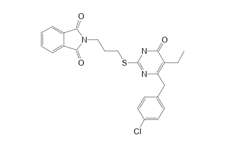 6-(4-CHLOROBENZYL)-5-ETHYL-2-[3-(N-PHTHALIMIDO)-PROPYL]-THIOPYRIMIDIN-4(3H)-ONE