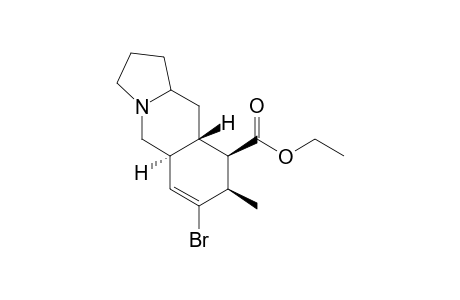 trans-7-Bromo-9-carboxyethyl-5a,8,9, 9a-tetrahydro-8-methylbenzo[b]indolizidine