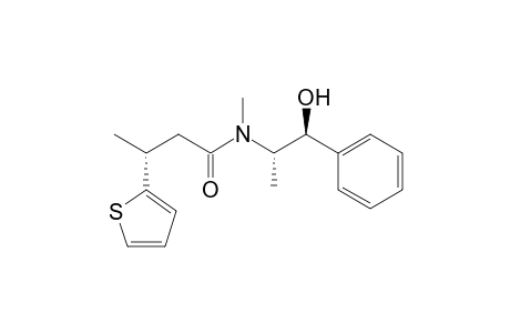 (+)-(3R,1'S,2'S)-N-(1'-Hydroxy-1'-phenylpropan-2'-yl)-N-methyl-3-(thien-2-yl)butanamide