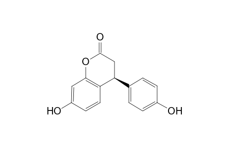 (4S)-7-hydroxy-4-(4-hydroxyphenyl)chroman-2-one