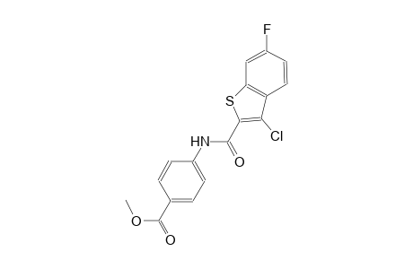 methyl 4-{[(3-chloro-6-fluoro-1-benzothien-2-yl)carbonyl]amino}benzoate