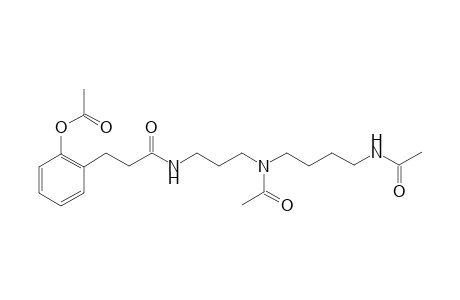 3-(2'-Acetoxyphenyl)-N-{3'-[N-acetyl-N-[4''-(acetylamino)butyl]aminopropyl}propanamide