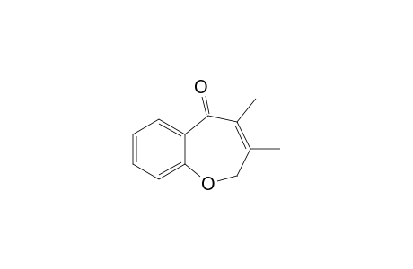 1-Benzoxepin-5(2H)-one, 3,4-dimethyl-