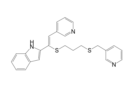 2-[1-(3-Pyridylmethylthiopropylthio)-2-(3-pyridyl)vinyl]indole
