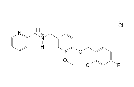 2-pyridinemethanaminium, N-[[4-[(2-chloro-4-fluorophenyl)methoxy]-3-methoxyphenyl]methyl]-, chloride