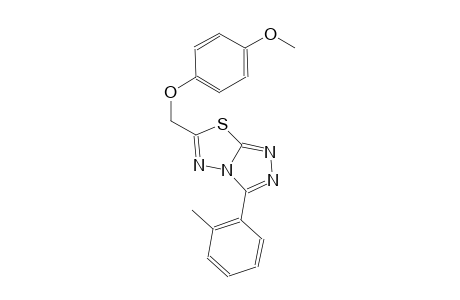 6-[(4-methoxyphenoxy)methyl]-3-(2-methylphenyl)[1,2,4]triazolo[3,4-b][1,3,4]thiadiazole