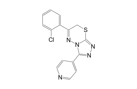 6-(2-chlorophenyl)-3-(4-pyridinyl)-7H-[1,2,4]triazolo[3,4-b][1,3,4]thiadiazine