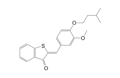(2Z)-2-[4-(isopentyloxy)-3-methoxybenzylidene]-1-benzothiophen-3(2H)-one