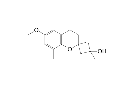 trans-6-Methoxy-3',8-dimethylspiro[chromane-2,1'-cyclo-butan]-3'-ol