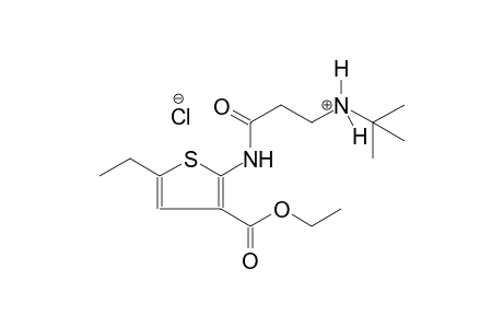 1-propanaminium, N-(1,1-dimethylethyl)-3-[[3-(ethoxycarbonyl)-5-ethyl-2-thienyl]amino]-3-oxo-, chloride